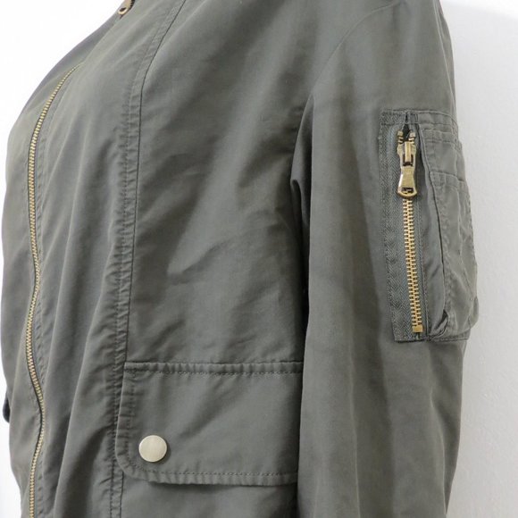 Zara Woman Army Green Light Weight Trench S - Picture 4 of 4